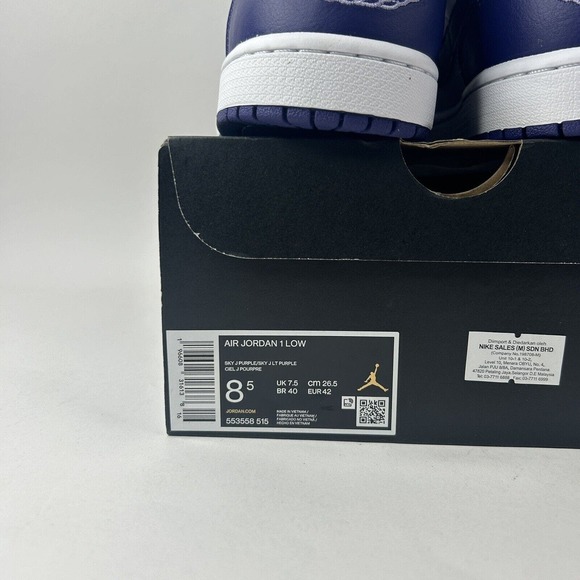 Nike Shoes Air Jordan 1 Retro Low “Sky J Purple” 2024 - Picture 5 of 5